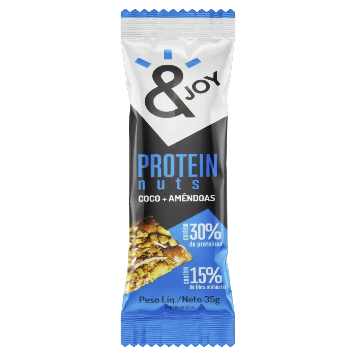 Barra De Proteína Coco E Amêndoas Joy Pacote 35g