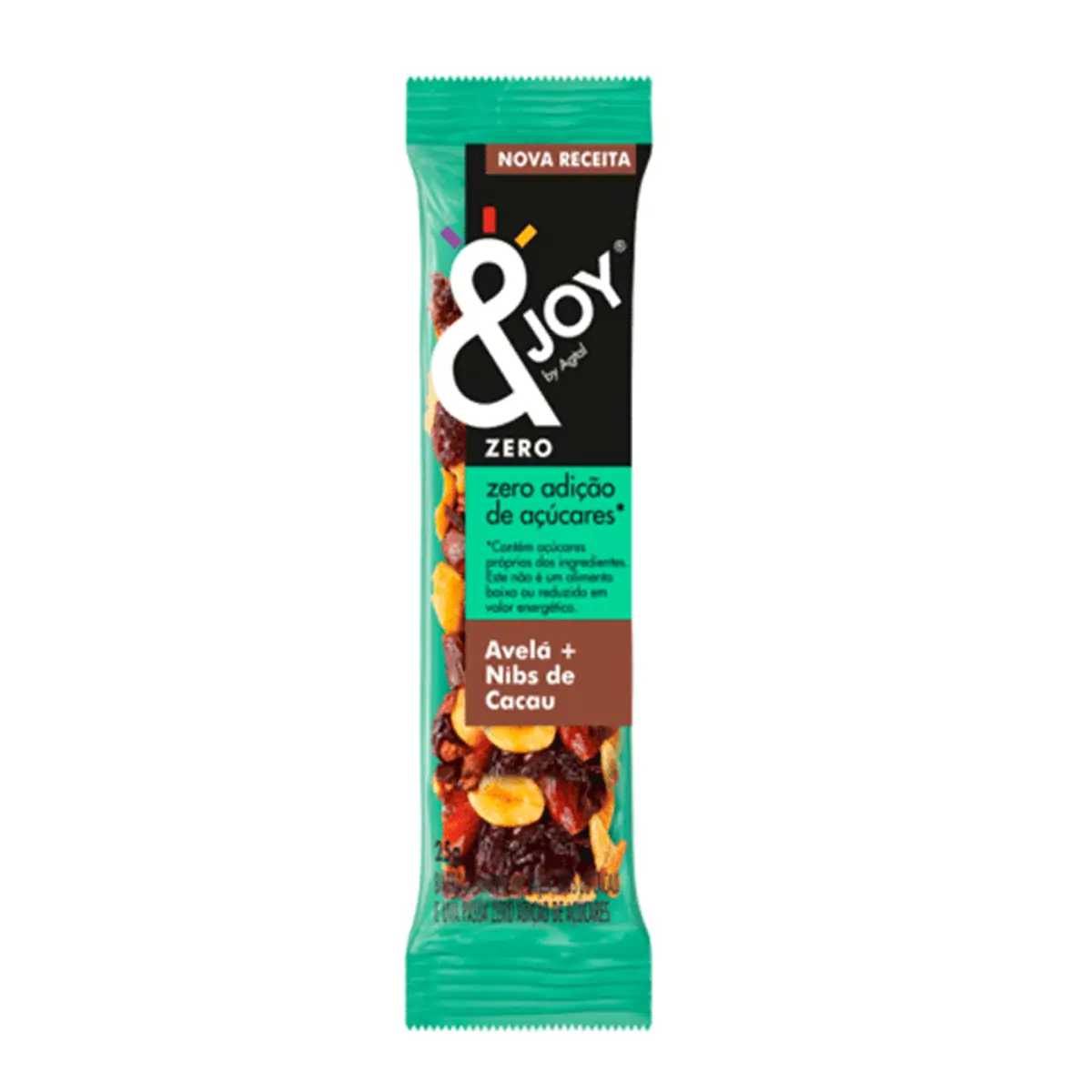 Barra De Nuts Avelã E Nibis De Cacau Joy Pacote 25g