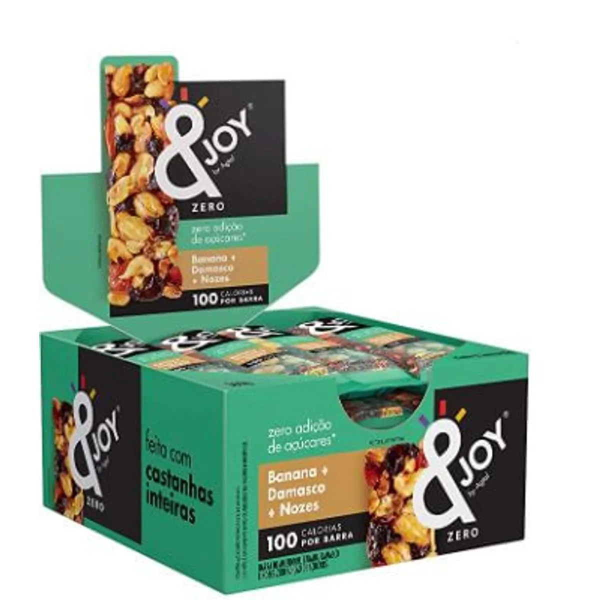 Barra De Nuts Banana, Damasco e Nozes &joy Zero Açúcar 12Und