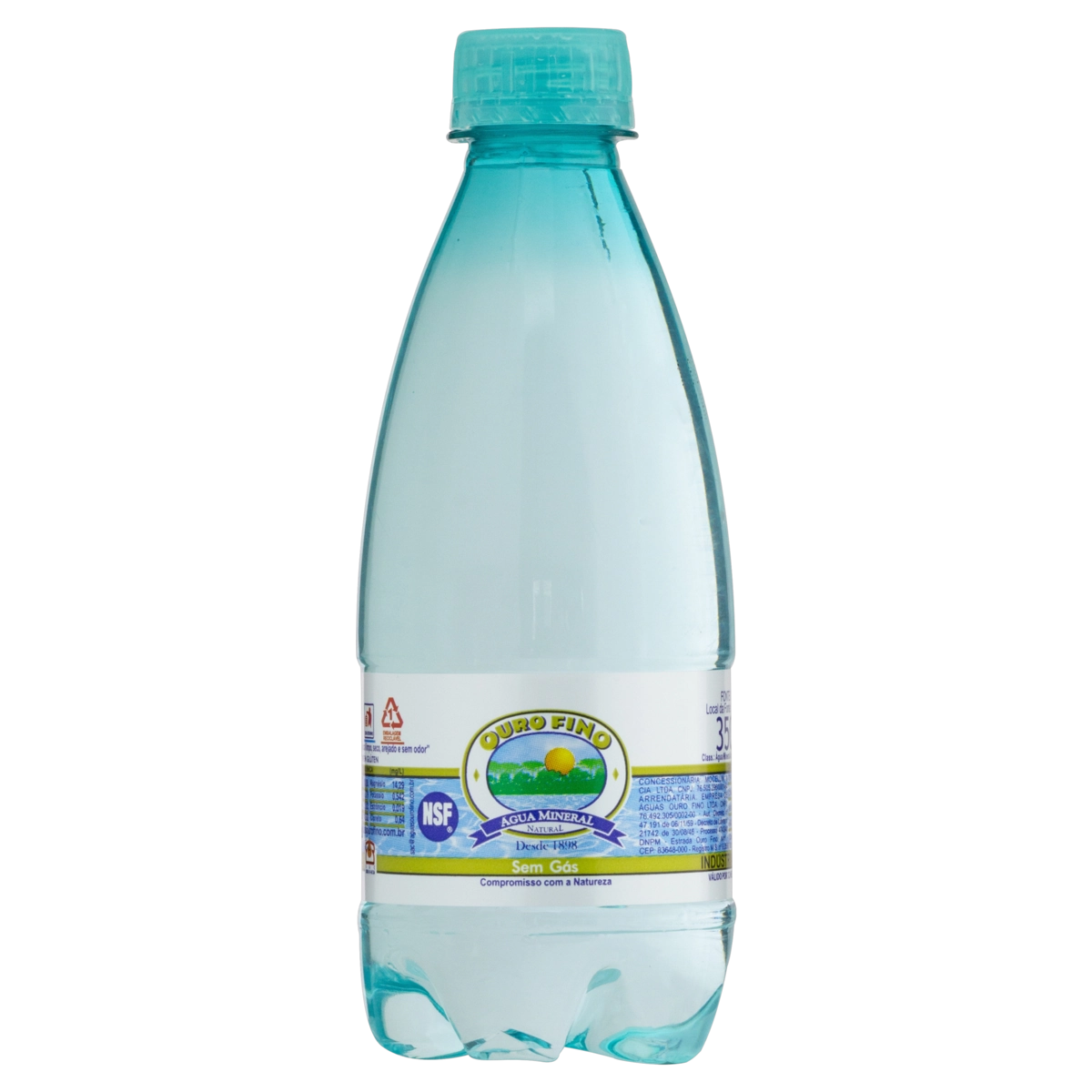 água Mineral Natural Sem Gás Ouro Fino Garrafa 350ml