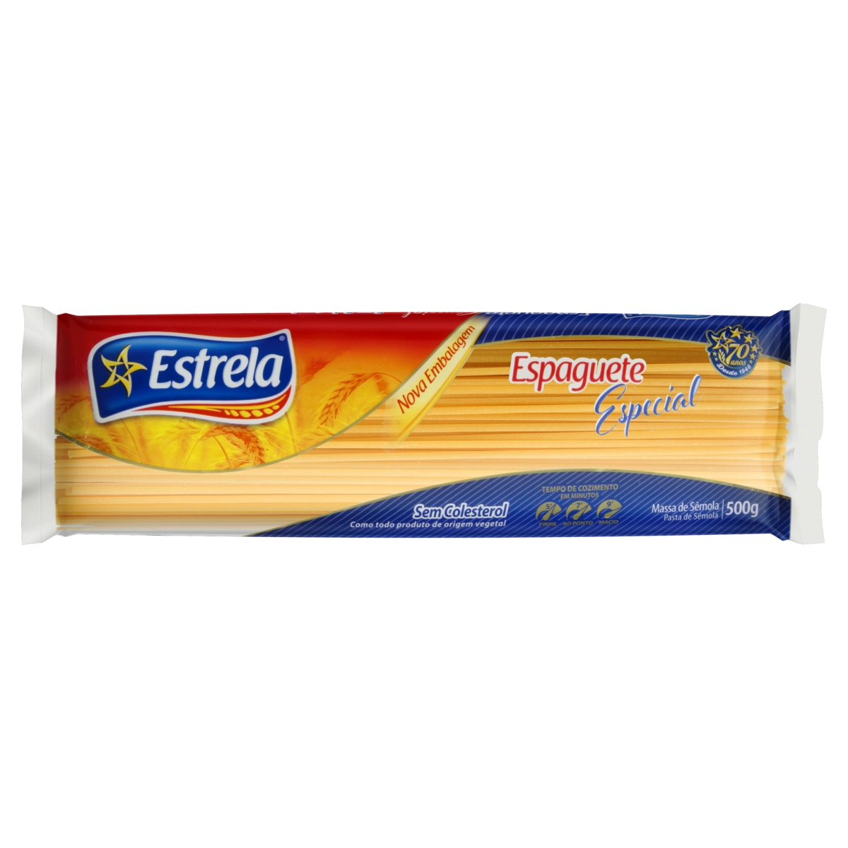Macarrão De Sêmola Especial Espaguete Estrela Pacote 500g