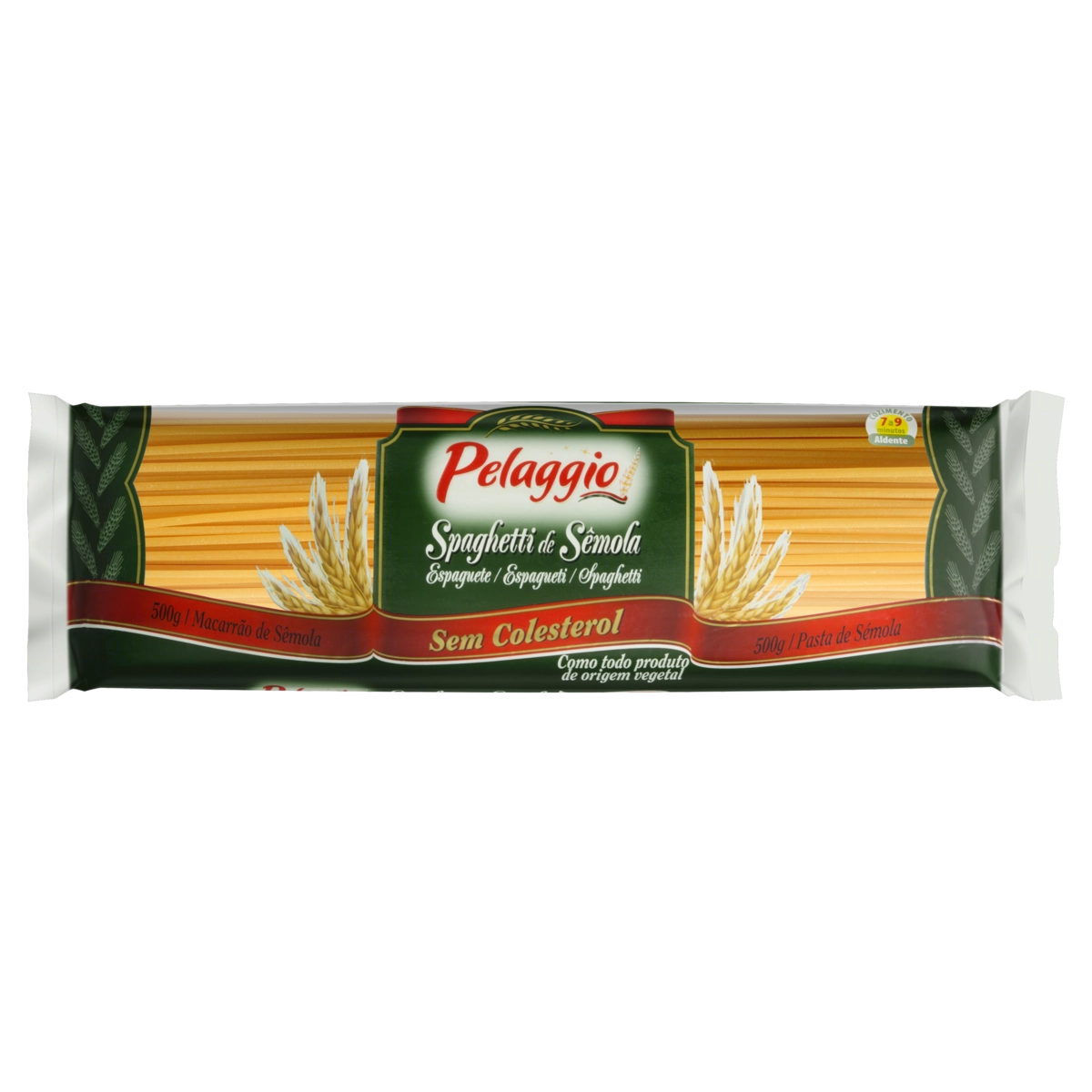 Macarrão De Sêmola Espaguete Pelaggio Pacote 500g