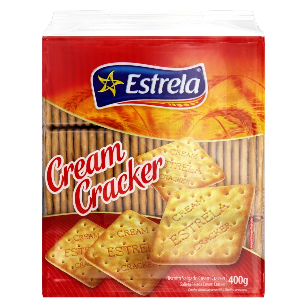 Biscoito Cream Cracker Estrela Pacote 400g