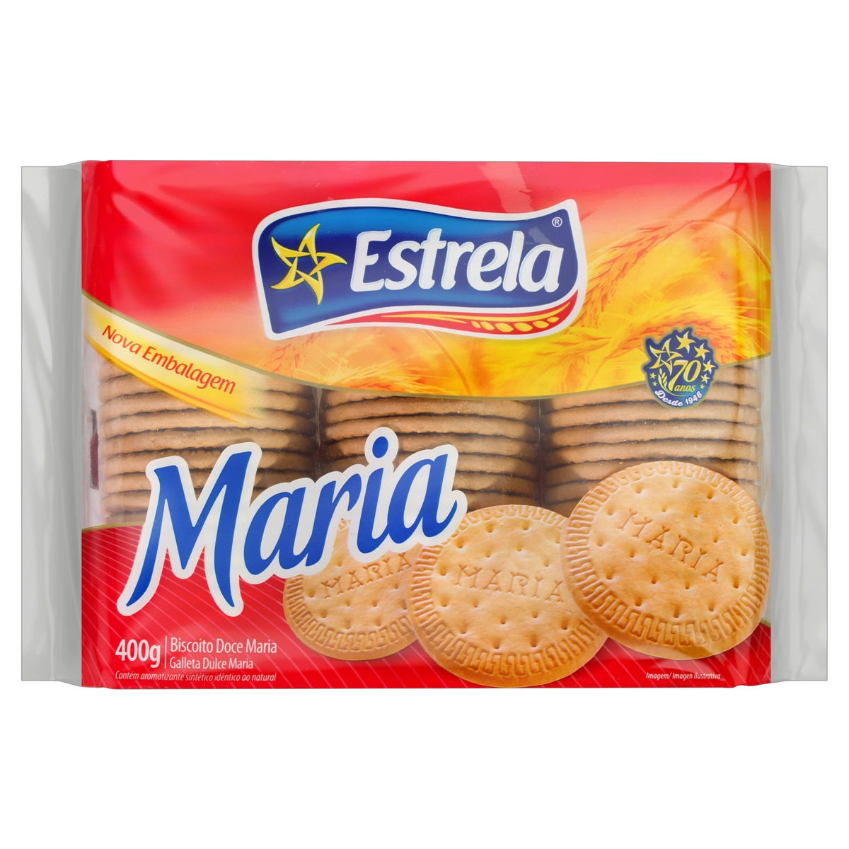 Biscoito Maria Estrela Pacote 400g