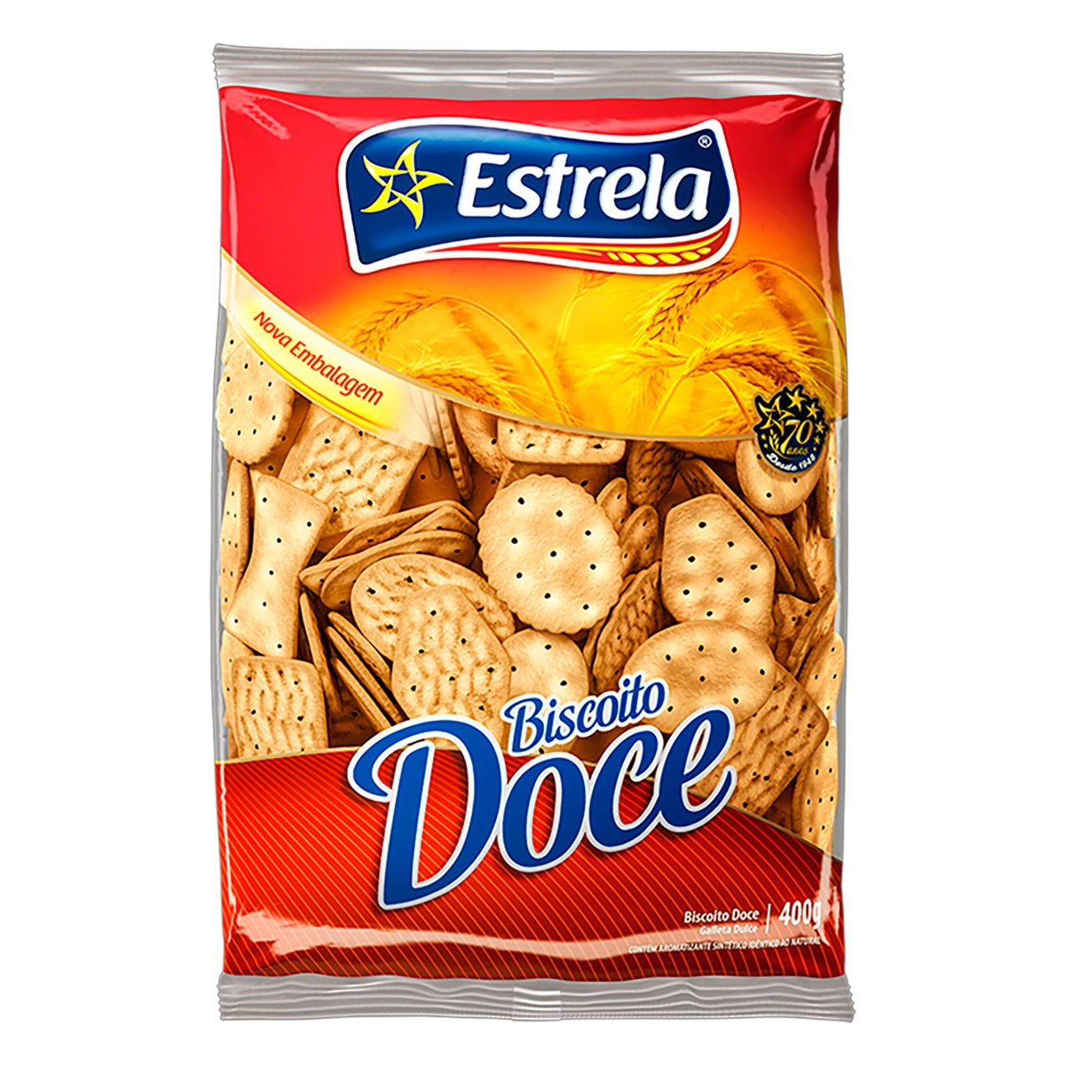 Biscoito Estrela Pacote 400g