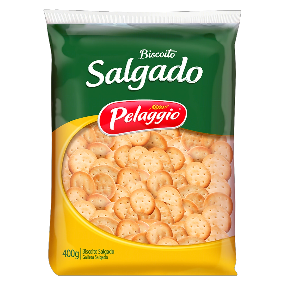 Biscoito Salgado Pelaggio Pacote 400g