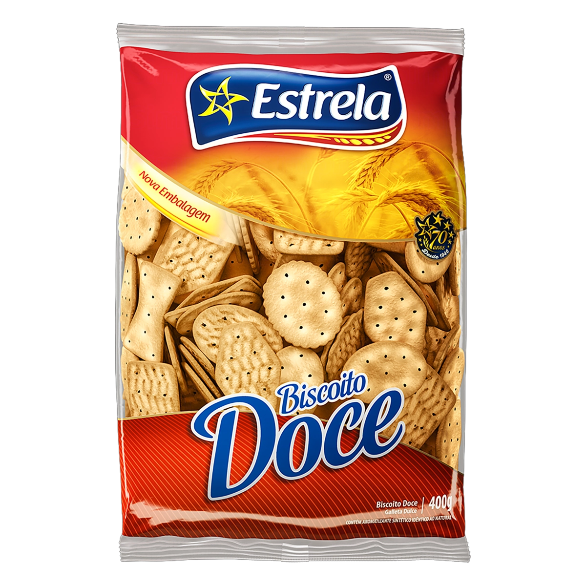Biscoito Estrela Pacote 400g