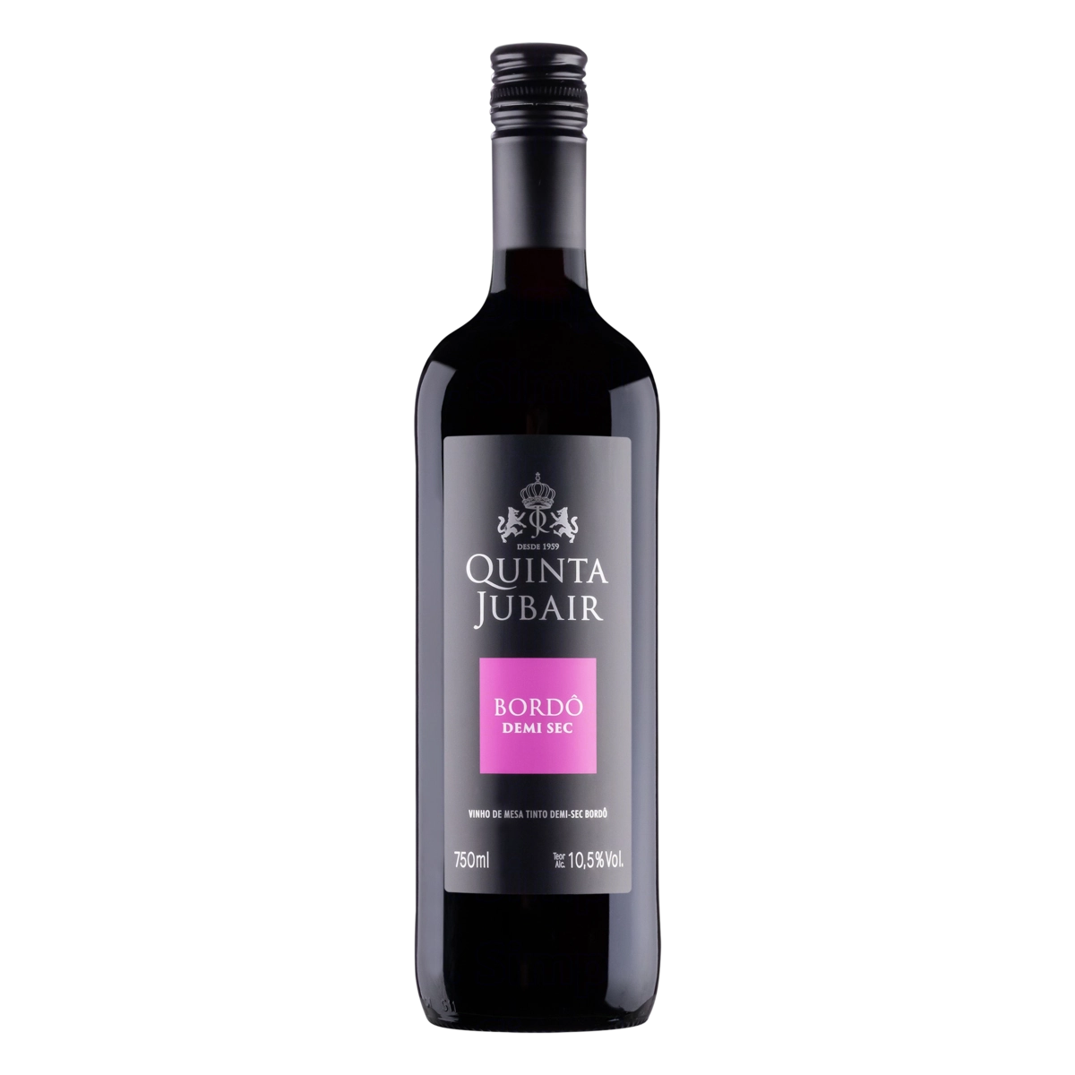 Vinho Tinto de Mesa Quinta Jubair Bordô Demi-sec 750ml