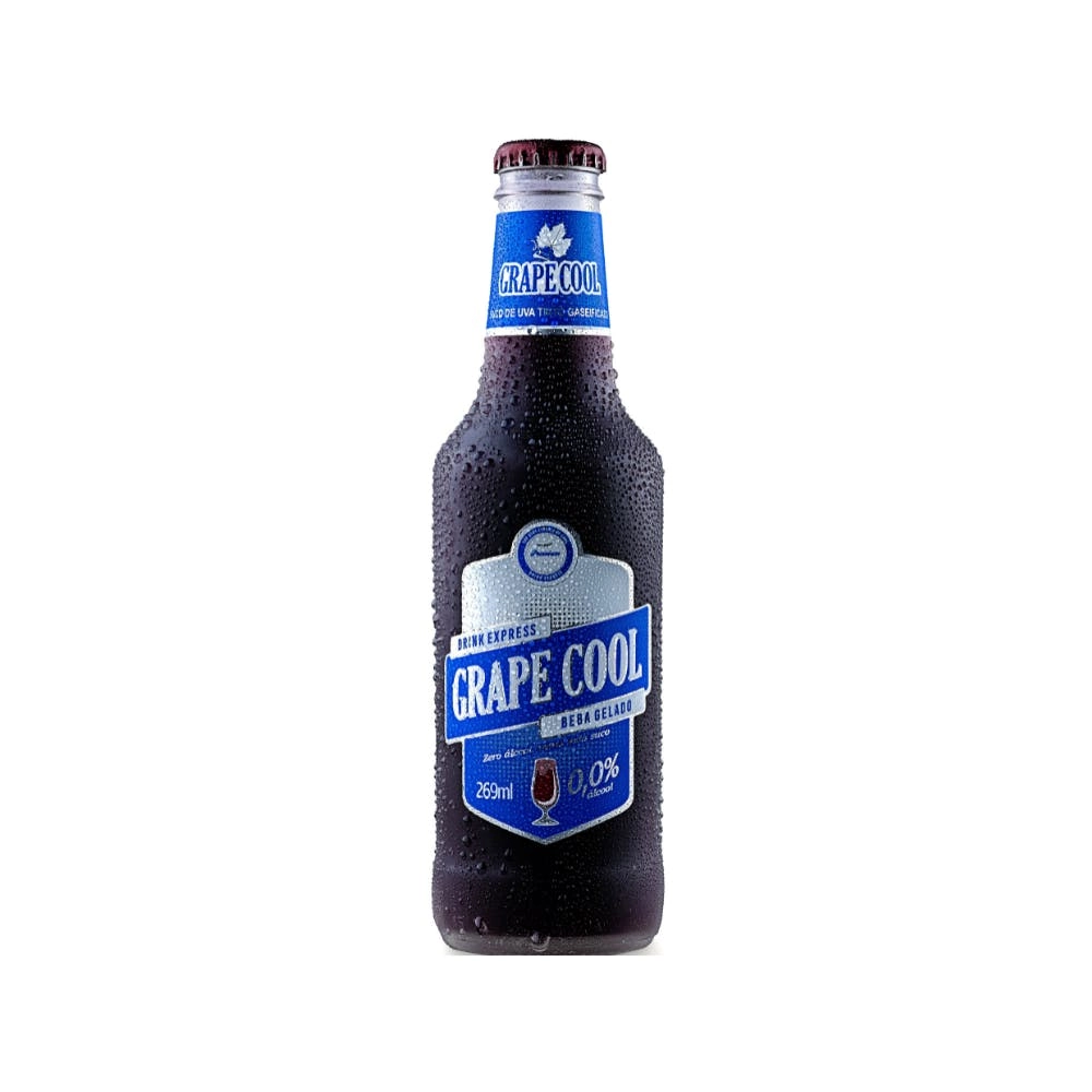 Cooler Uva Tinto Zero álcool Grape Cool Garrafa 269ml