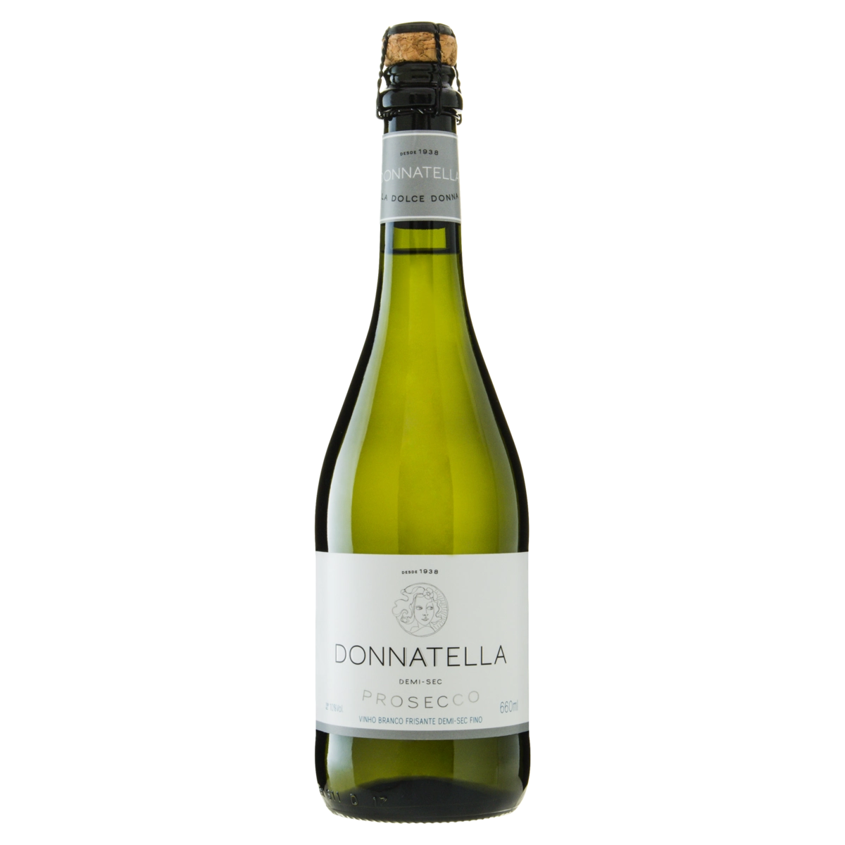 Vinho Brasileiro Branco Demi Sec Frisante Donnatella Garrafa 660ml