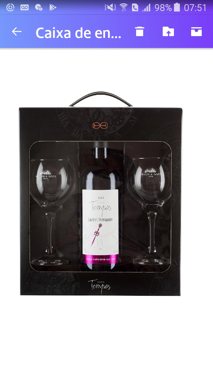 Kit Vinho Goes Tempos Cabernet Suave 750ml