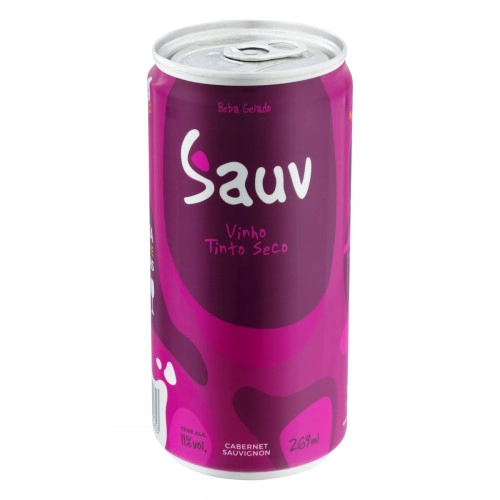 Vinho Brasileiro Tinto Seco Sauv Cabernet Sauvignon São Roque Lata 269ml
