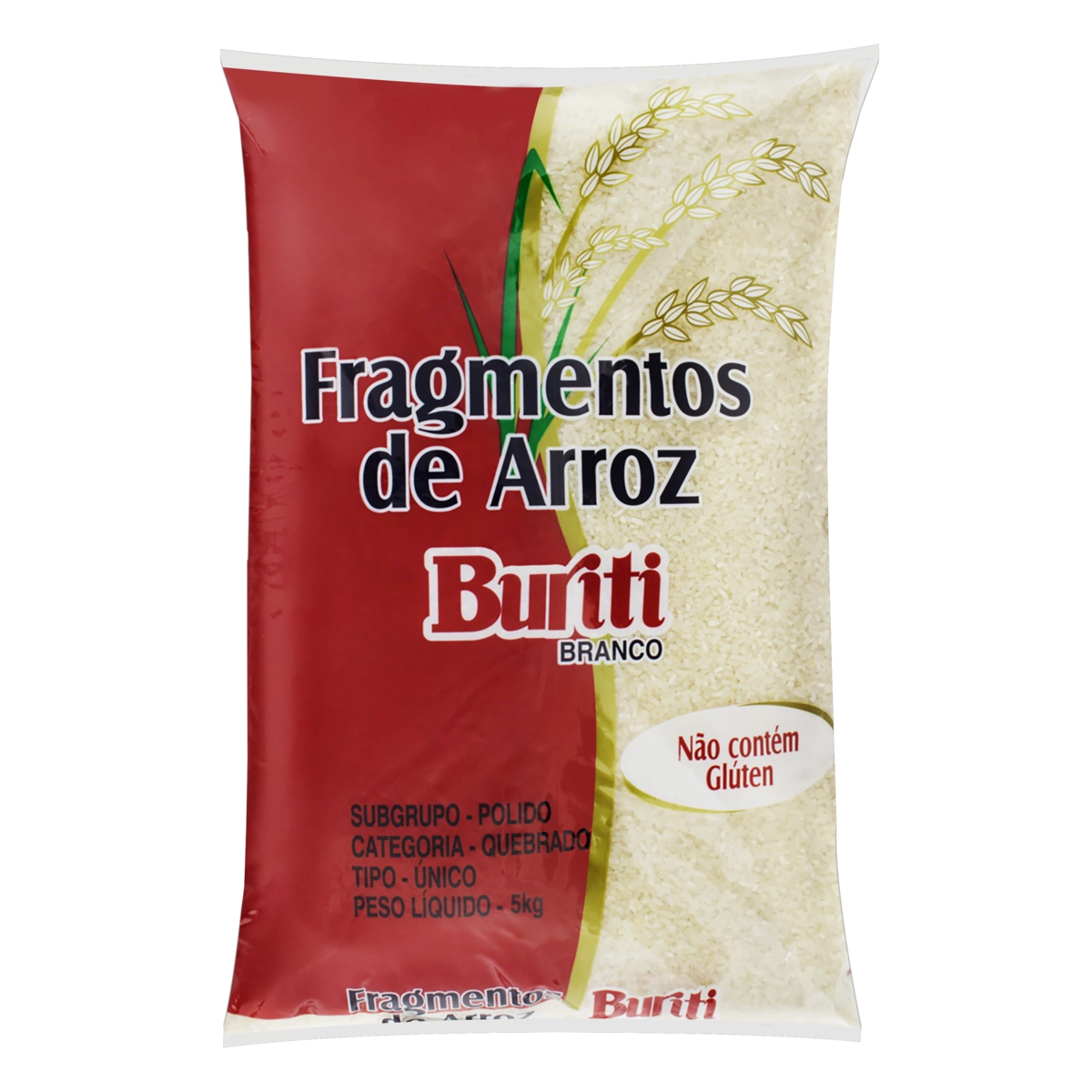 Fragmento De Arroz Tipo único Buriti Pacote 5kg