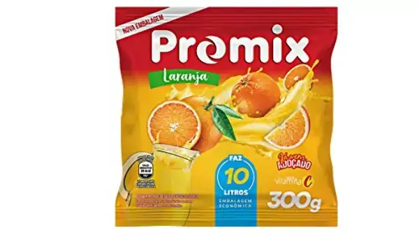 Refresco Em Pó Laranja Promix Pacote 300g Embalagem Econômica