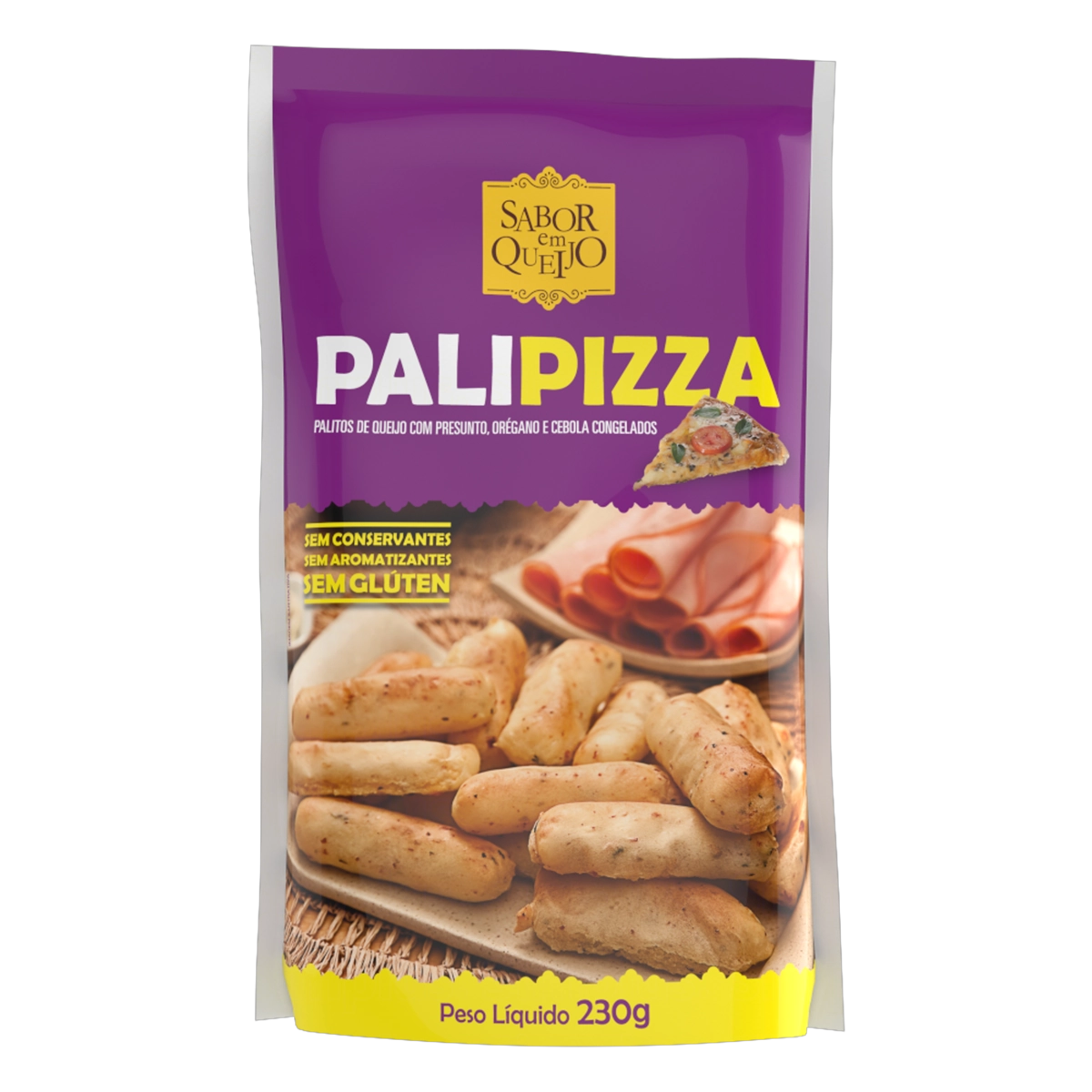 Pão De Queijo Congelado Palipizza Sabor Em Queijo Sachê 230g