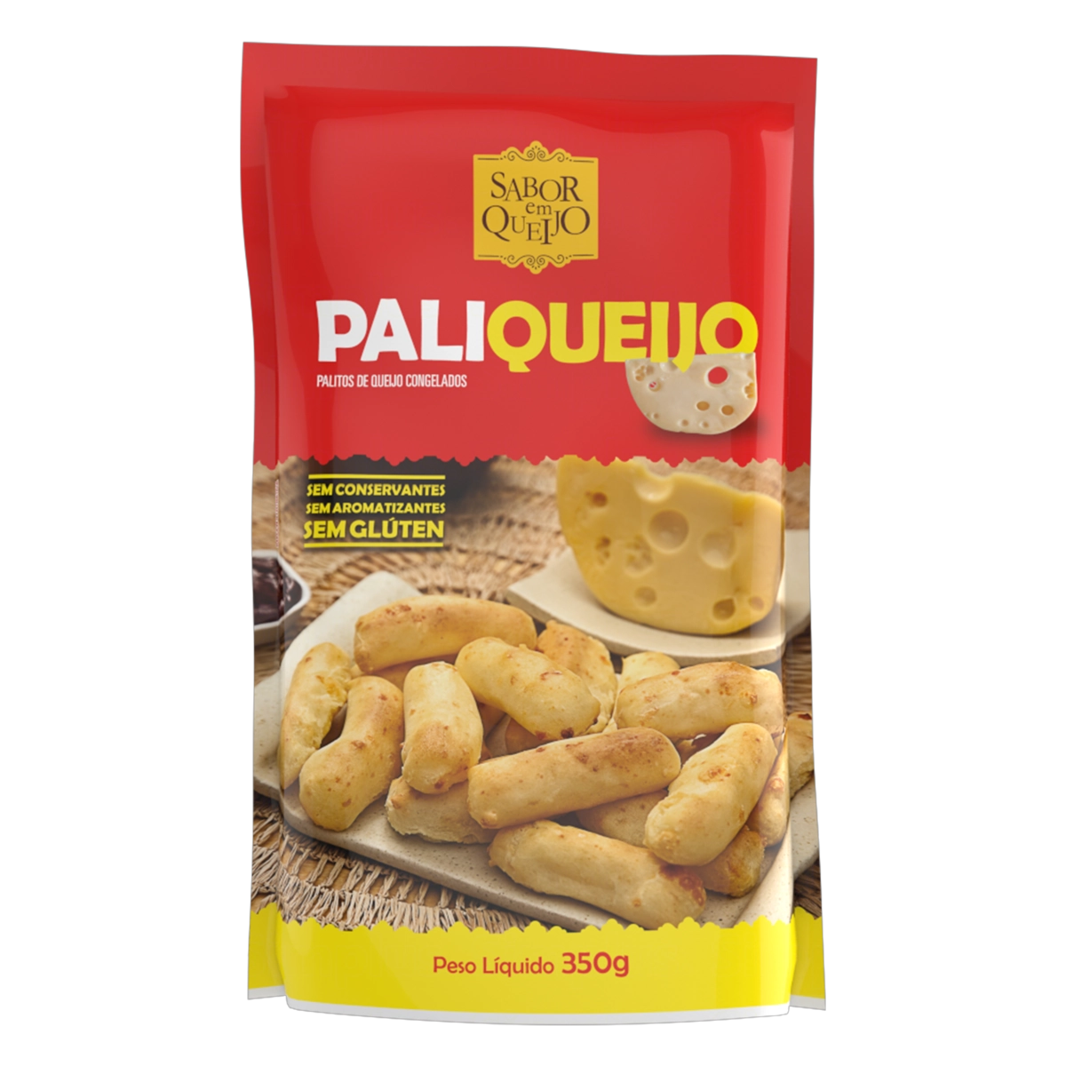 Pão De Queijo Congelado Paliqueijo Sabor Em Queijo Sachê 350g