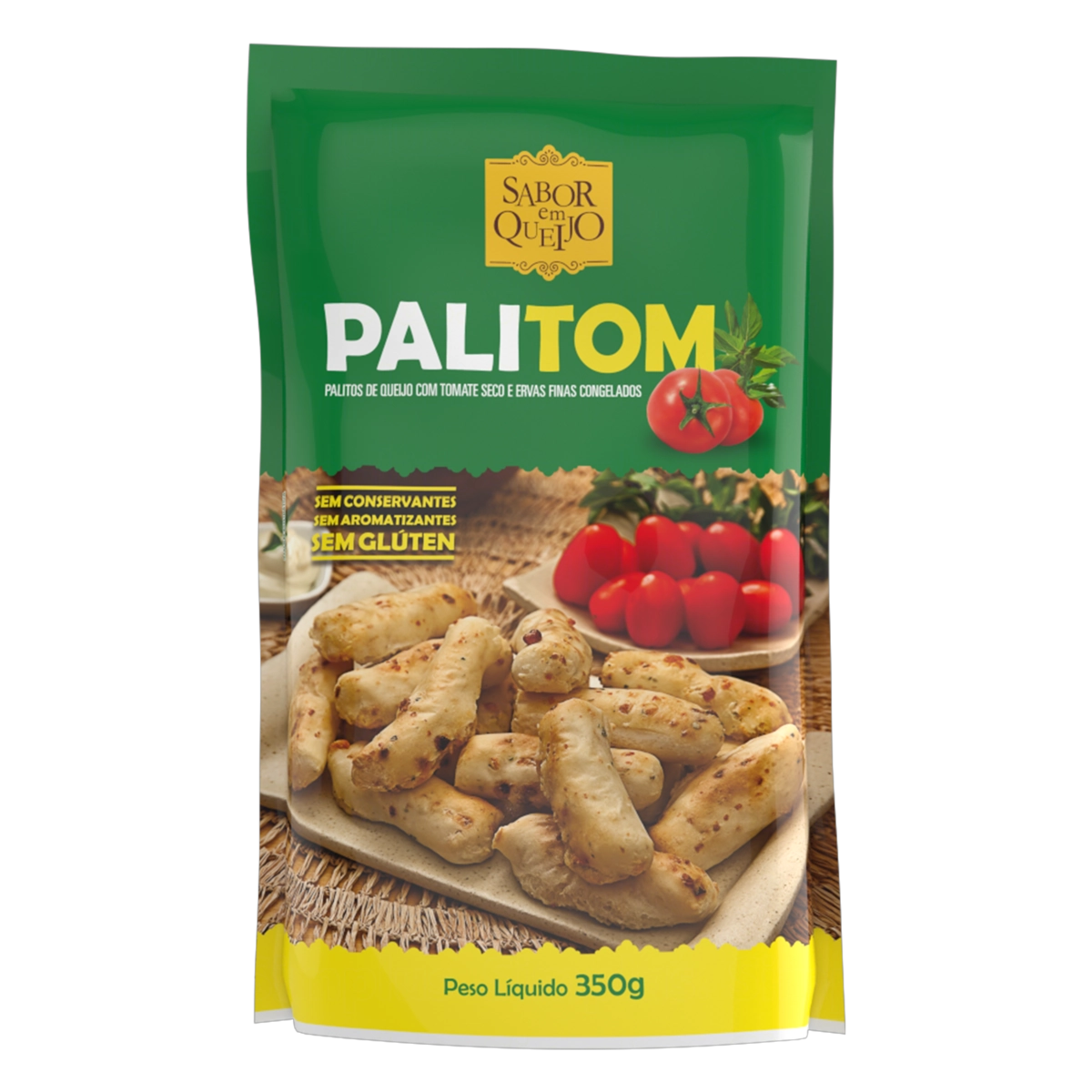 Pão De Queijo Congelado Palitom Sabor Em Queijo Sachê 350g
