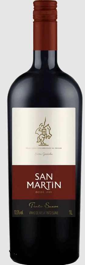 Vinho San Martin Tinto Suave 1lt