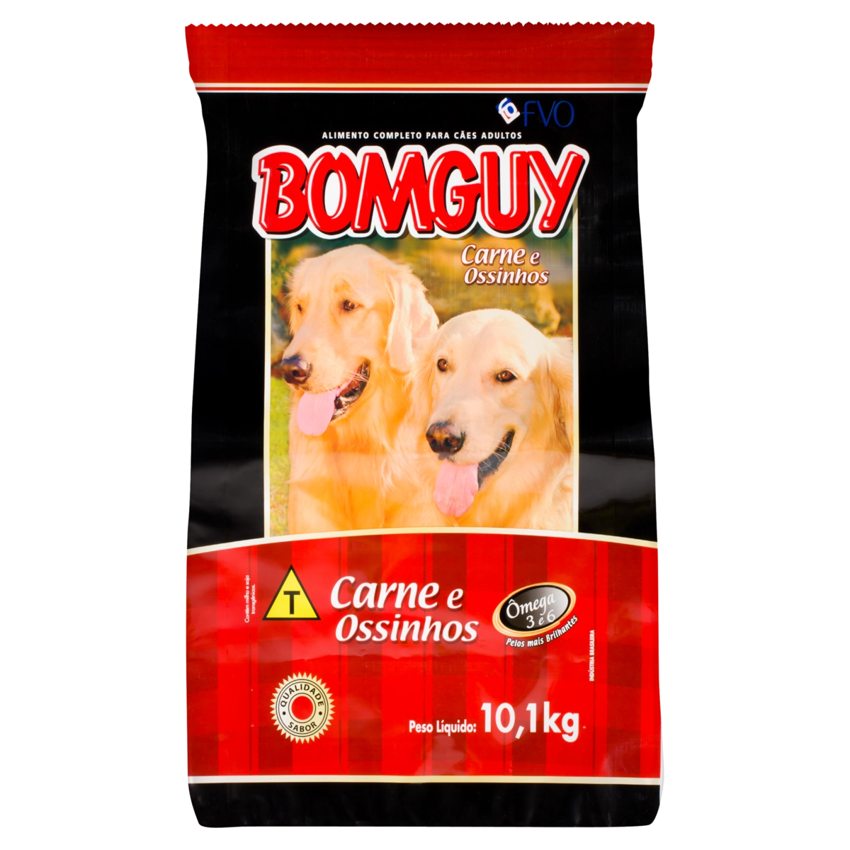 Alimento Para Cães Adultos Carne E Ossinhos Bomguy Pacote 10,1kg