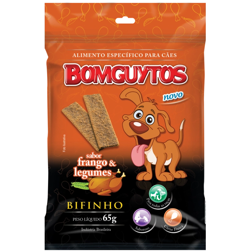 Bifinho Bomguytos Frango Legumes 65g