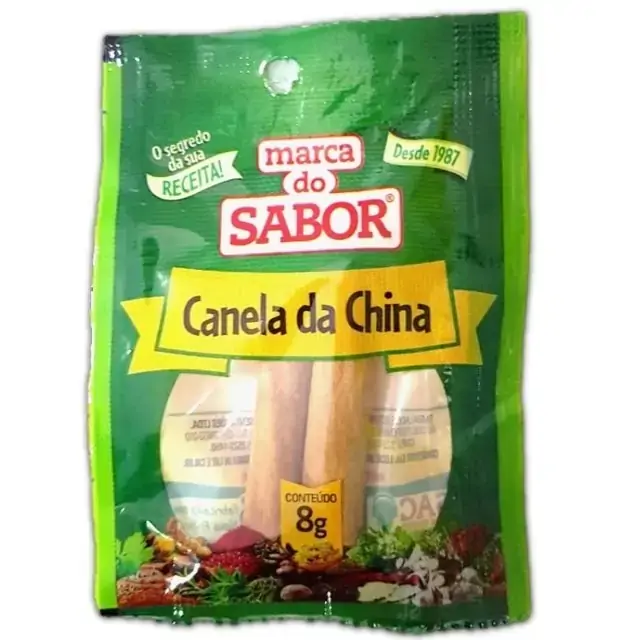 Canela Da China Em Casca 8g Cart Marca Do Sabor