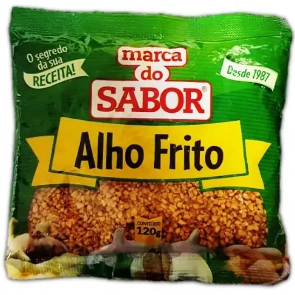 Alho Triturado Frito 120g Marca Do Sabor