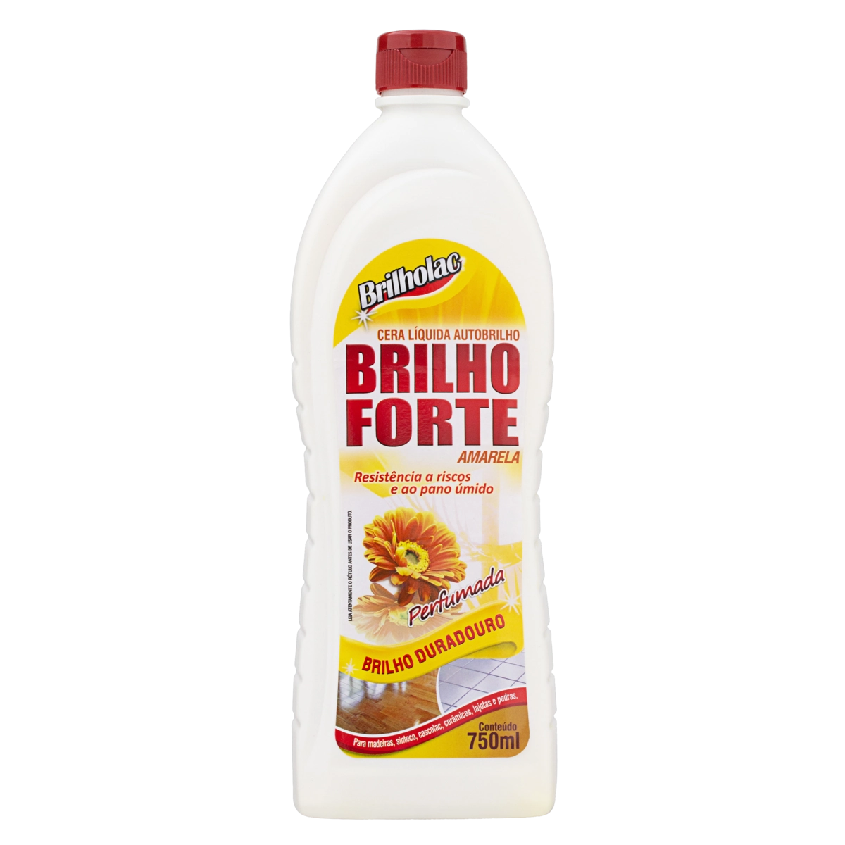 Cera Líquida Autobrilho Perfumada Amarela Brilholac Frasco 750ml
