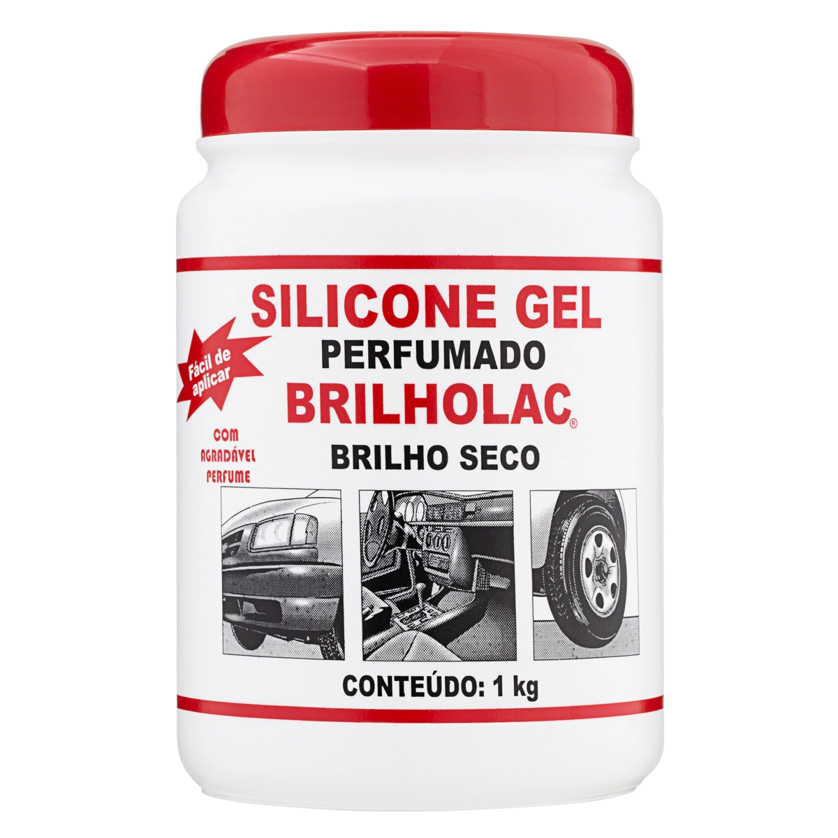 Silicone Gel Perfumado Brilho Seco Brilholac Pote 1kg