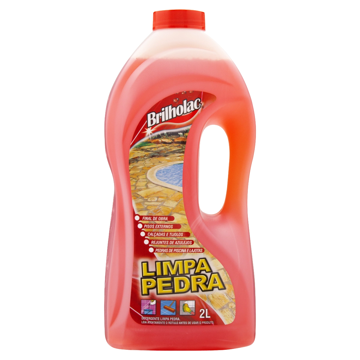 Detergente Limpa Pedras Brilholac Frasco 2l