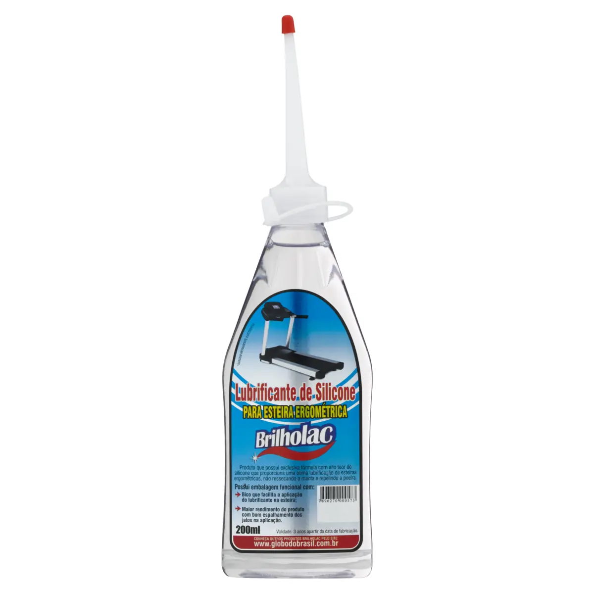 Lubrificante De Silicone Para Esteira Ergométrica Brilholac Squeeze 200ml