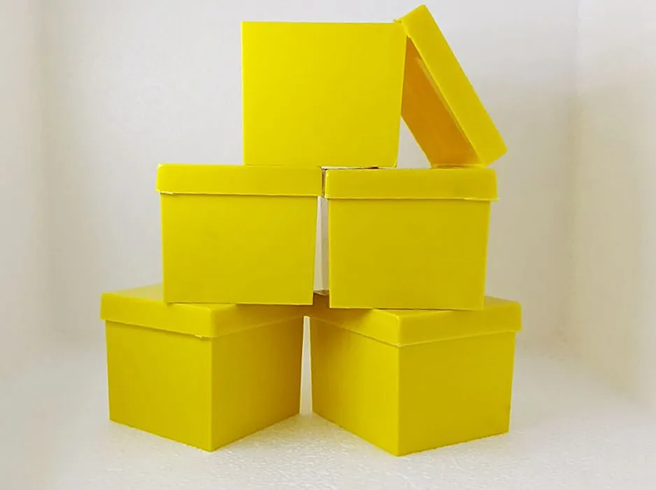 Caixa Acrilica Mimo 5x5 Amarelo