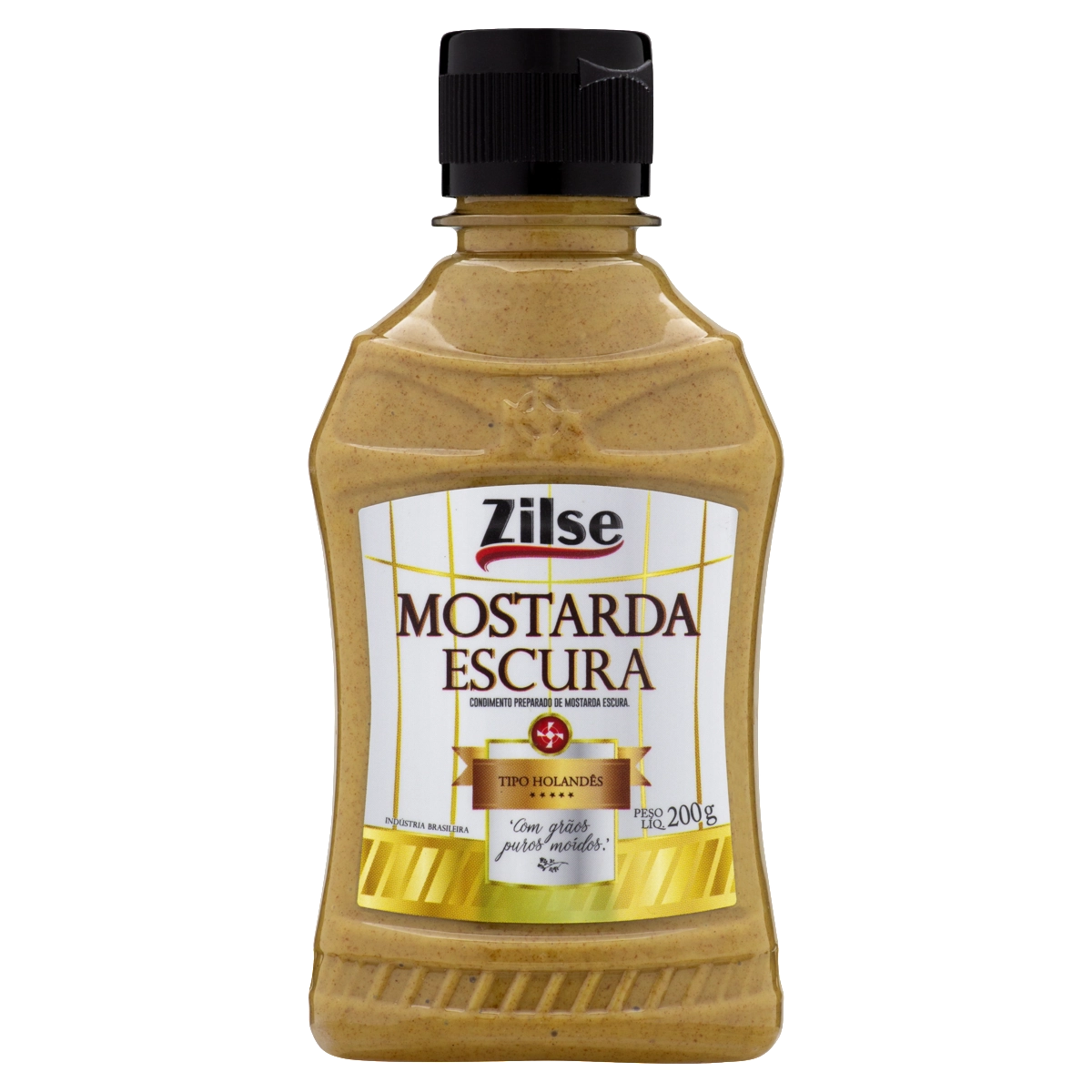 Mostarda Escura Holandesa Zilse Squeeze 200g