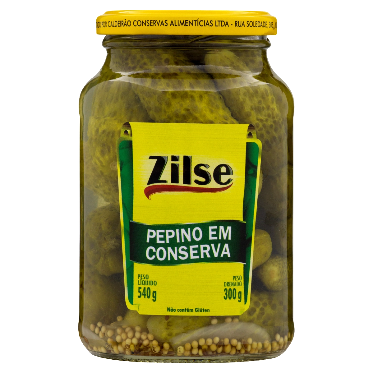 Pepino Em Conserva Zilse Vidro 300g