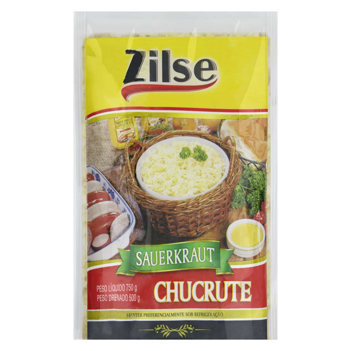 Chucrute Em Conserva Zilse Pacote 500g