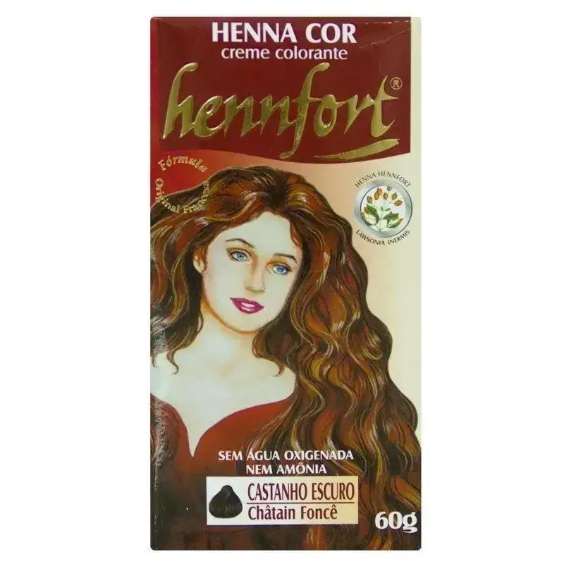 Henna Hennfort em Creme 60g - Castanho Escuro