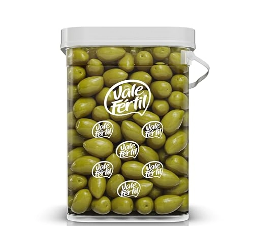 Azeitona Verde Em Conserva Média Vale Fértil Balde 2kg