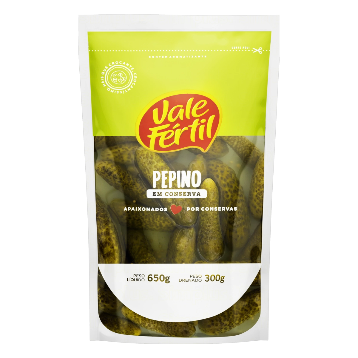 Pepino Em Conserva Vale Fértil Sachê 300g