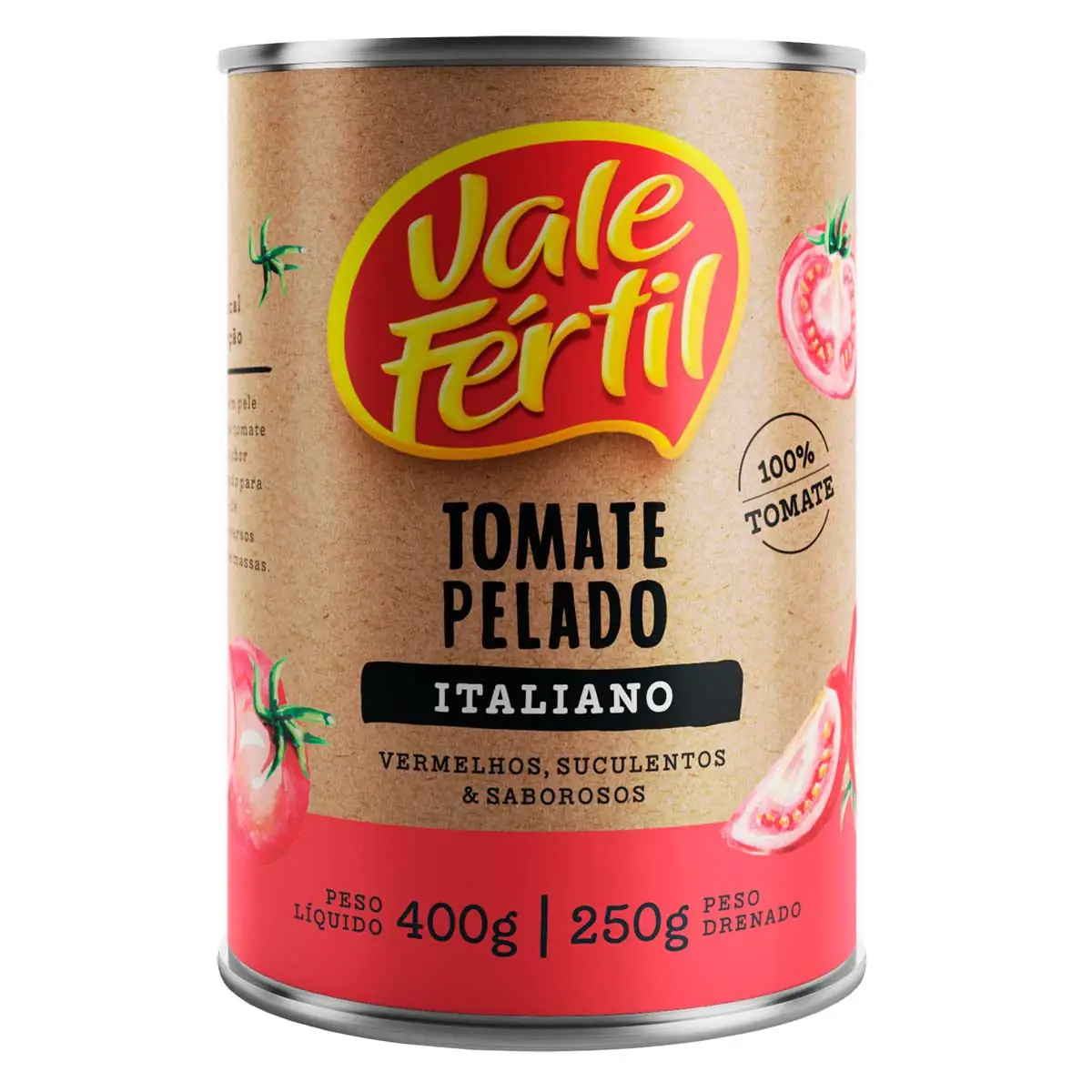 Tomate Pelado Vale Fértil 100g