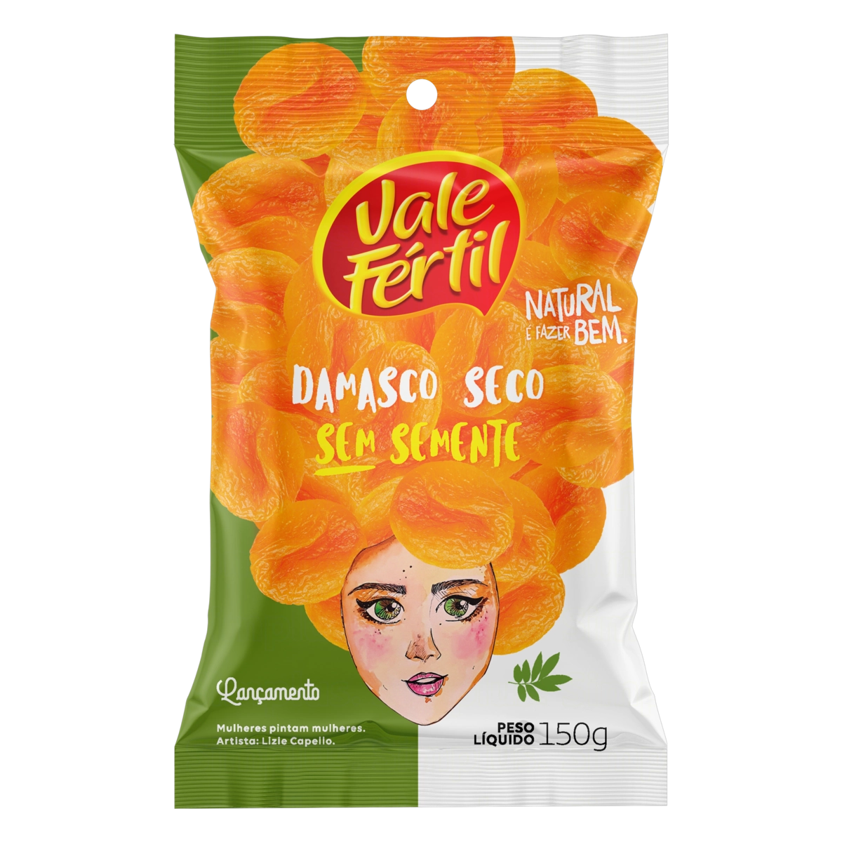 Damasco Seco Sem Semente Vale Fértil Pacote 150g