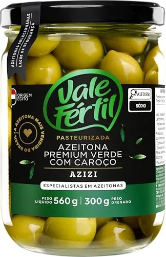 Azeitona Verde Premium Azizi 300g