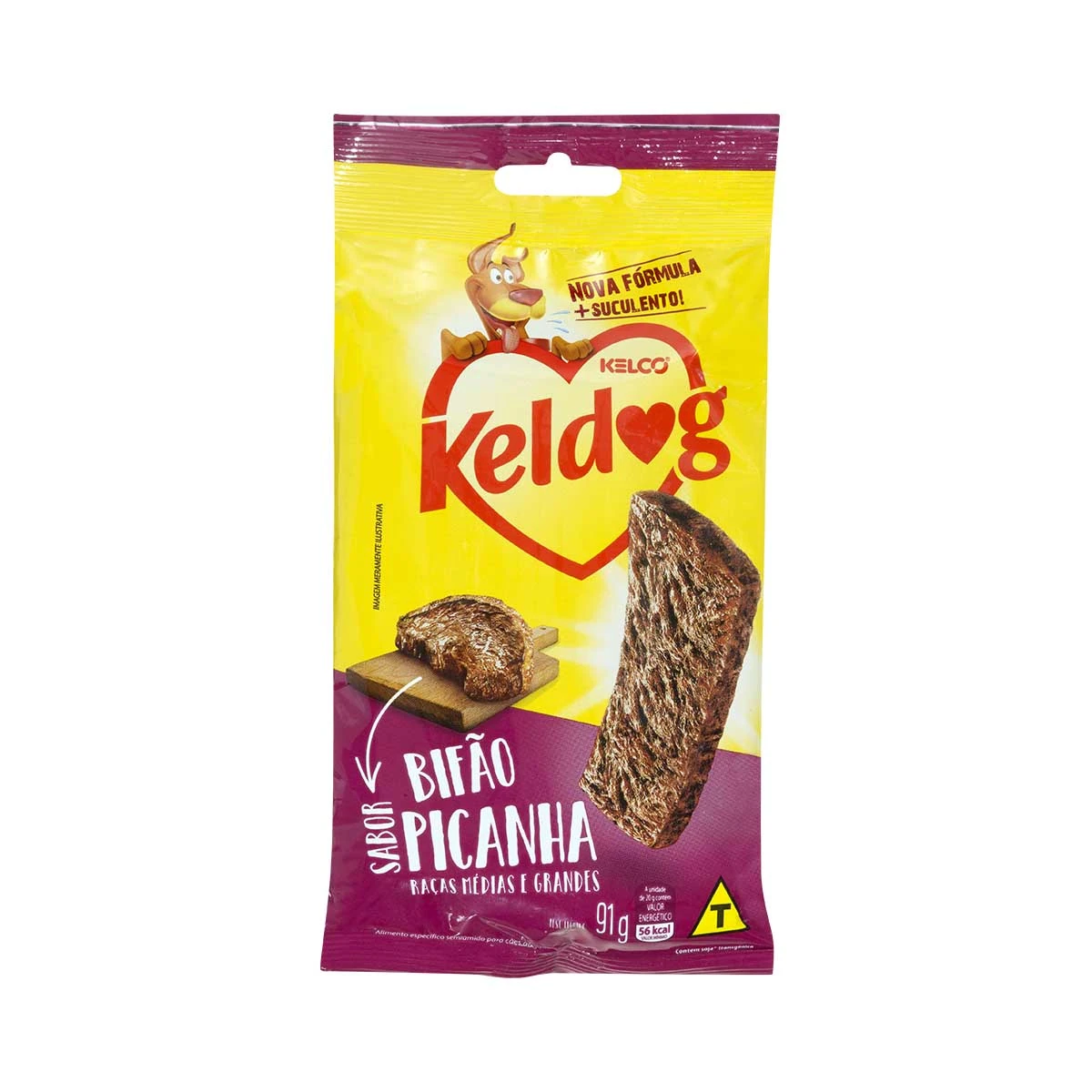 Bifão para Cães Sabor Picanha KELDOG Pacote 91g