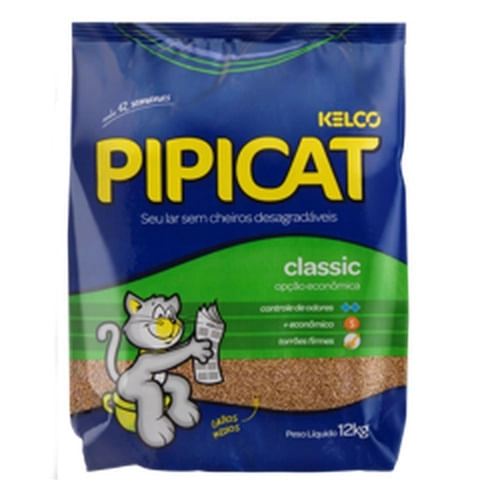 Areia Sanitária para Gatos PIPICAT Classic 12kg