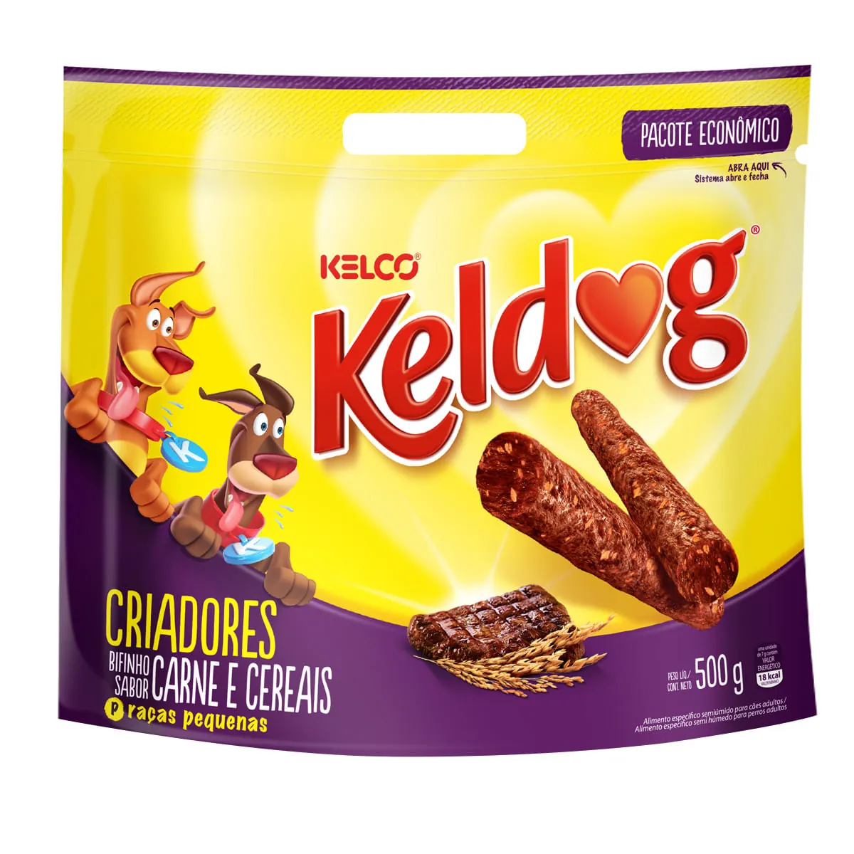 Keldog Bifinho Carne e Cereais Raças Pequenas 500g