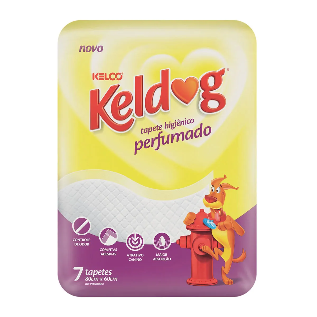 Tapete Higiênico Perfumado KELDOG para Cães com 7 Unidades