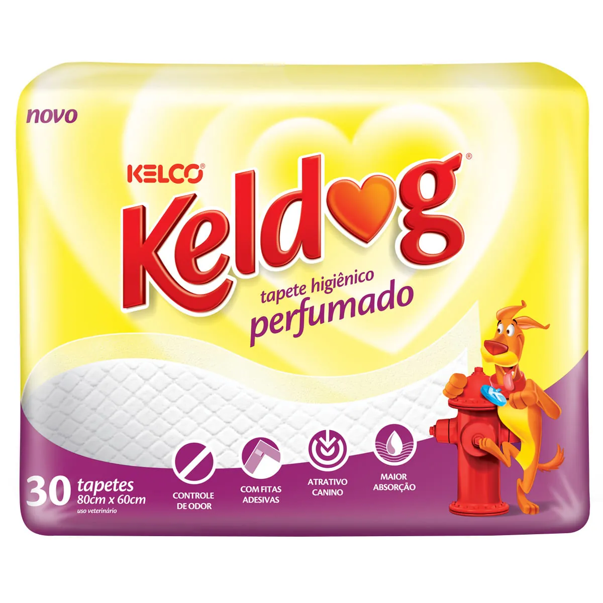 Tapete Higiênico Perfumado KELDOG para Cães com 30 Unidades