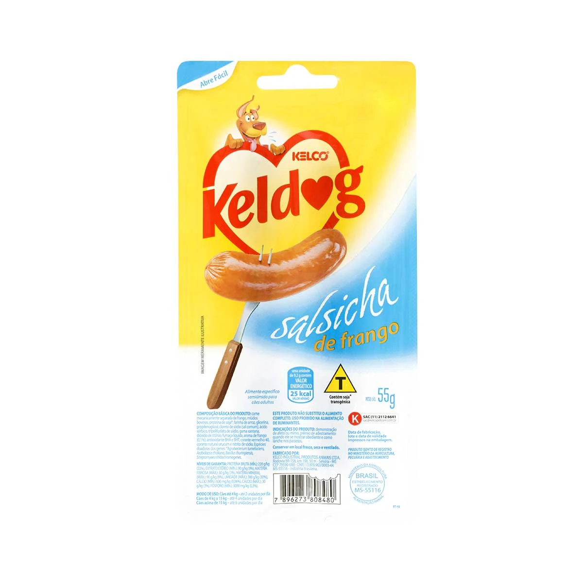 Salsicha De Frango Kelco Keldog 55g