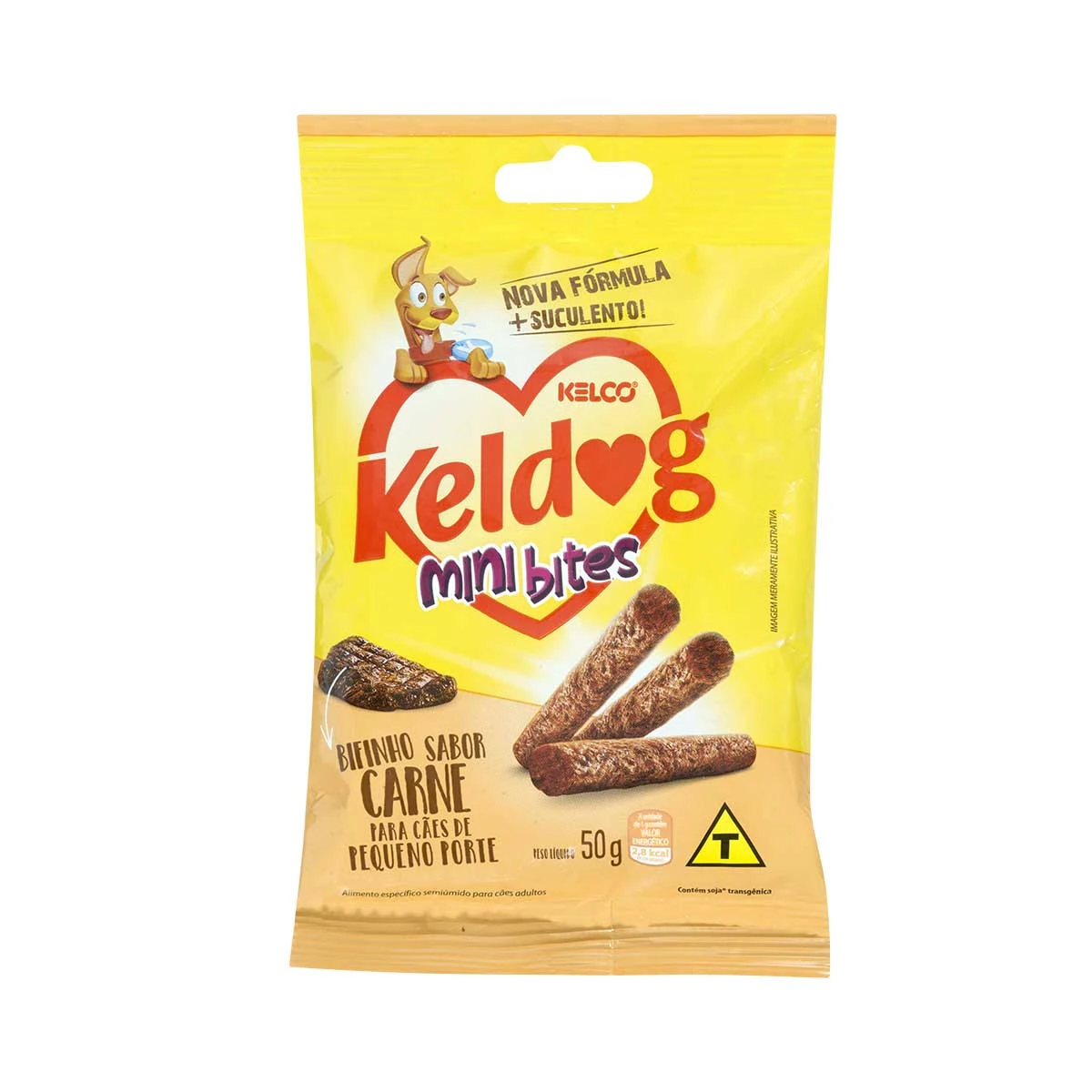 Biscoito para Cães Bifinho Sabor Carne KELDOG 50g