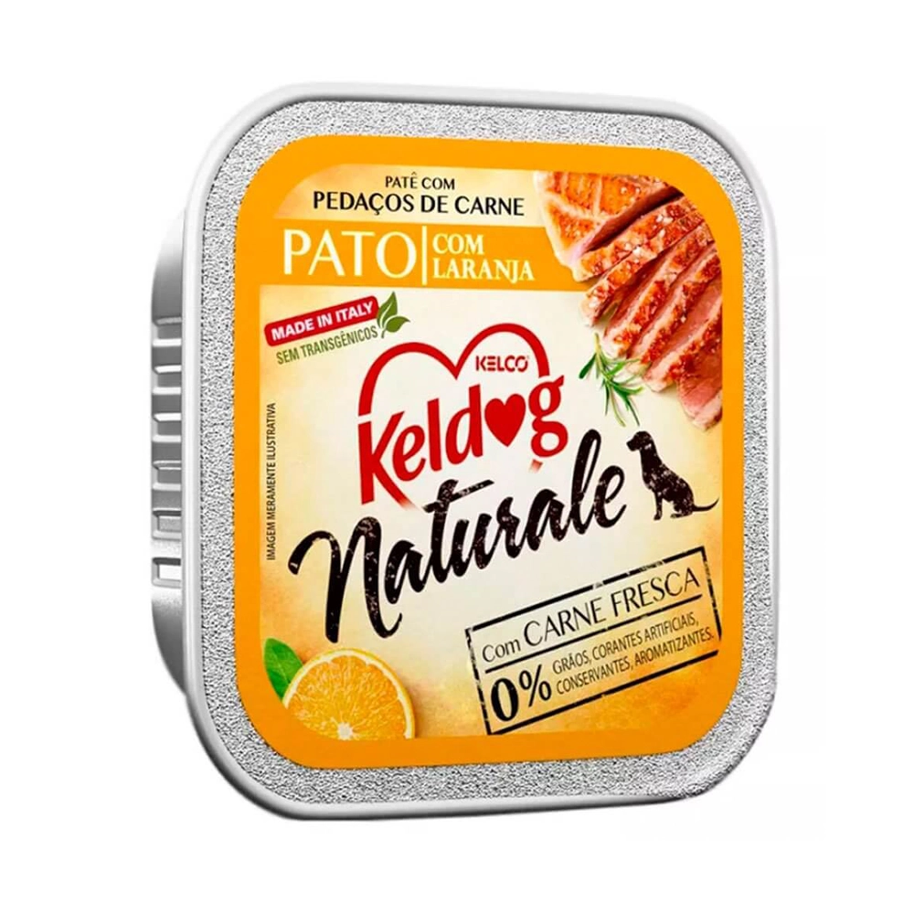 Ração Úmida KELDOG NATURAL Pato Com Laranjade Pato Com Laranja Lata 100g