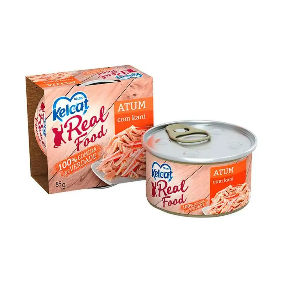 Alimentos P Gatos Kelcat 85g Atum C/ Kani
