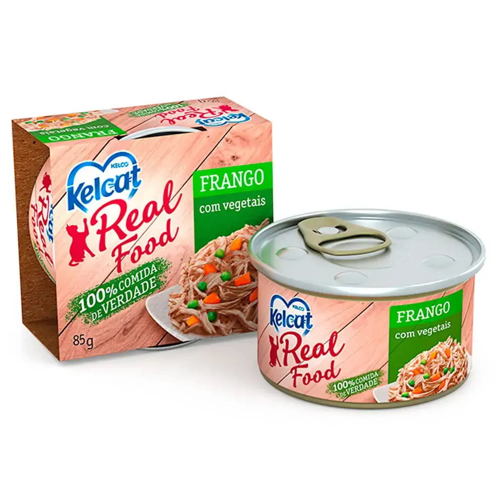 Alimentos P Gatos Kelcat 85g Fgo Veg